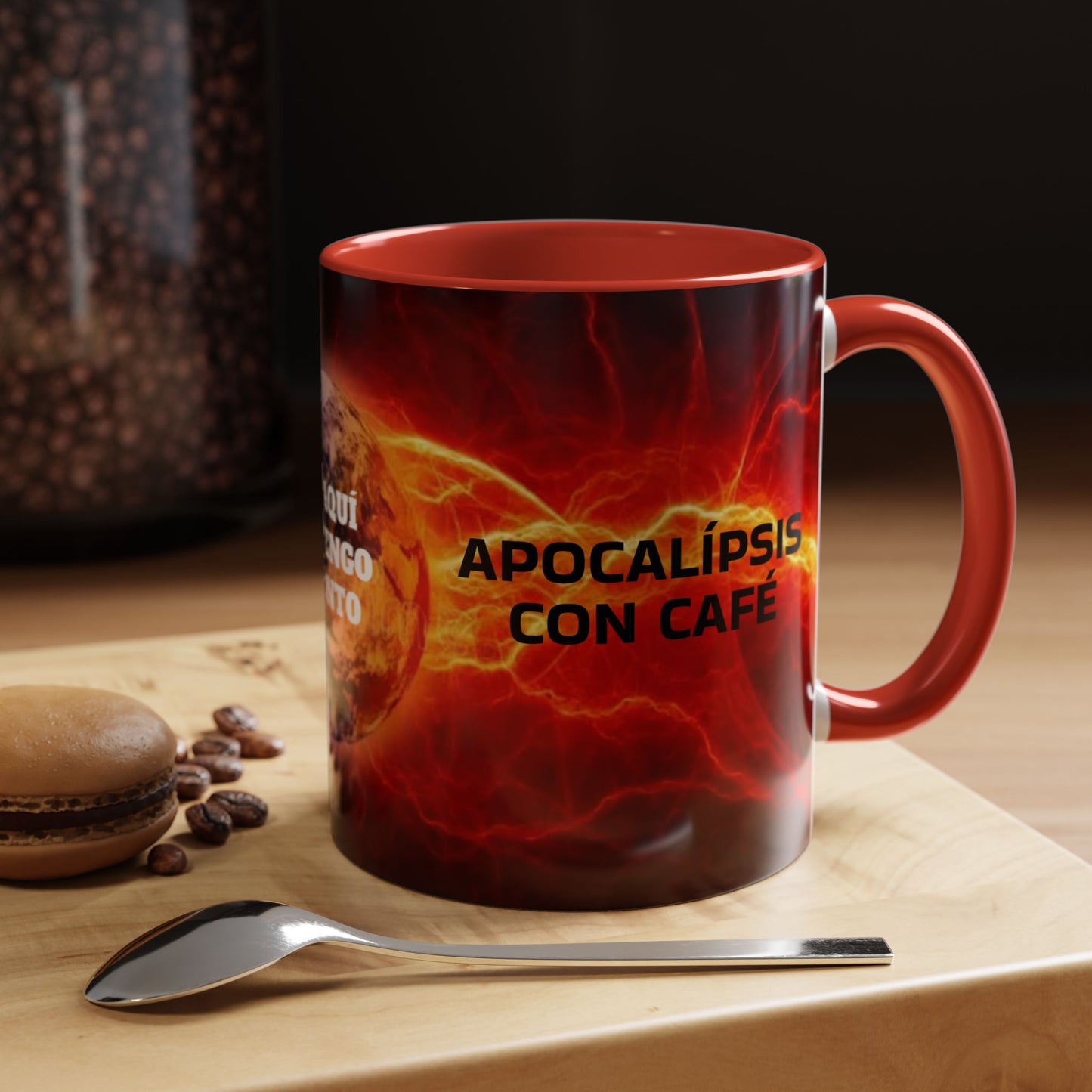 Taza Profética Roja – Apocalipsis con Café | “He aquí, yo vengo pronto”