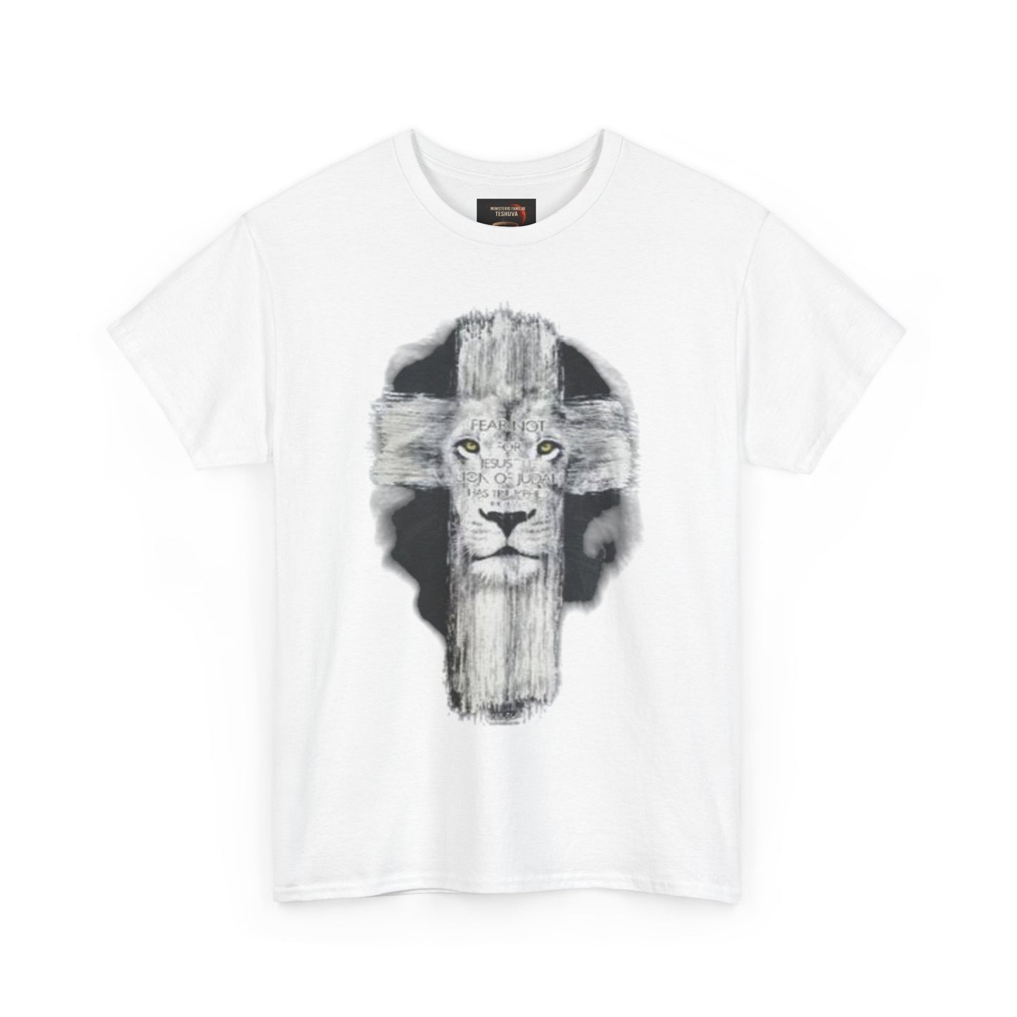 "Rostro del León, Poder de la Cruz – Camiseta del Reino"