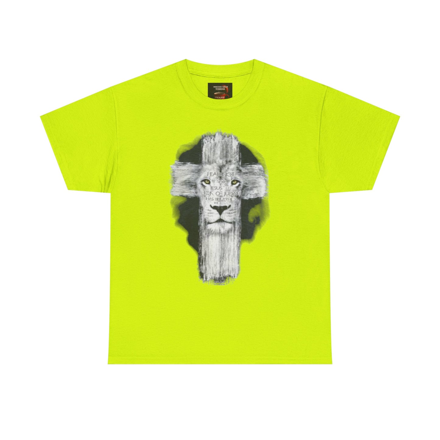 "Rostro del León, Poder de la Cruz – Camiseta del Reino"