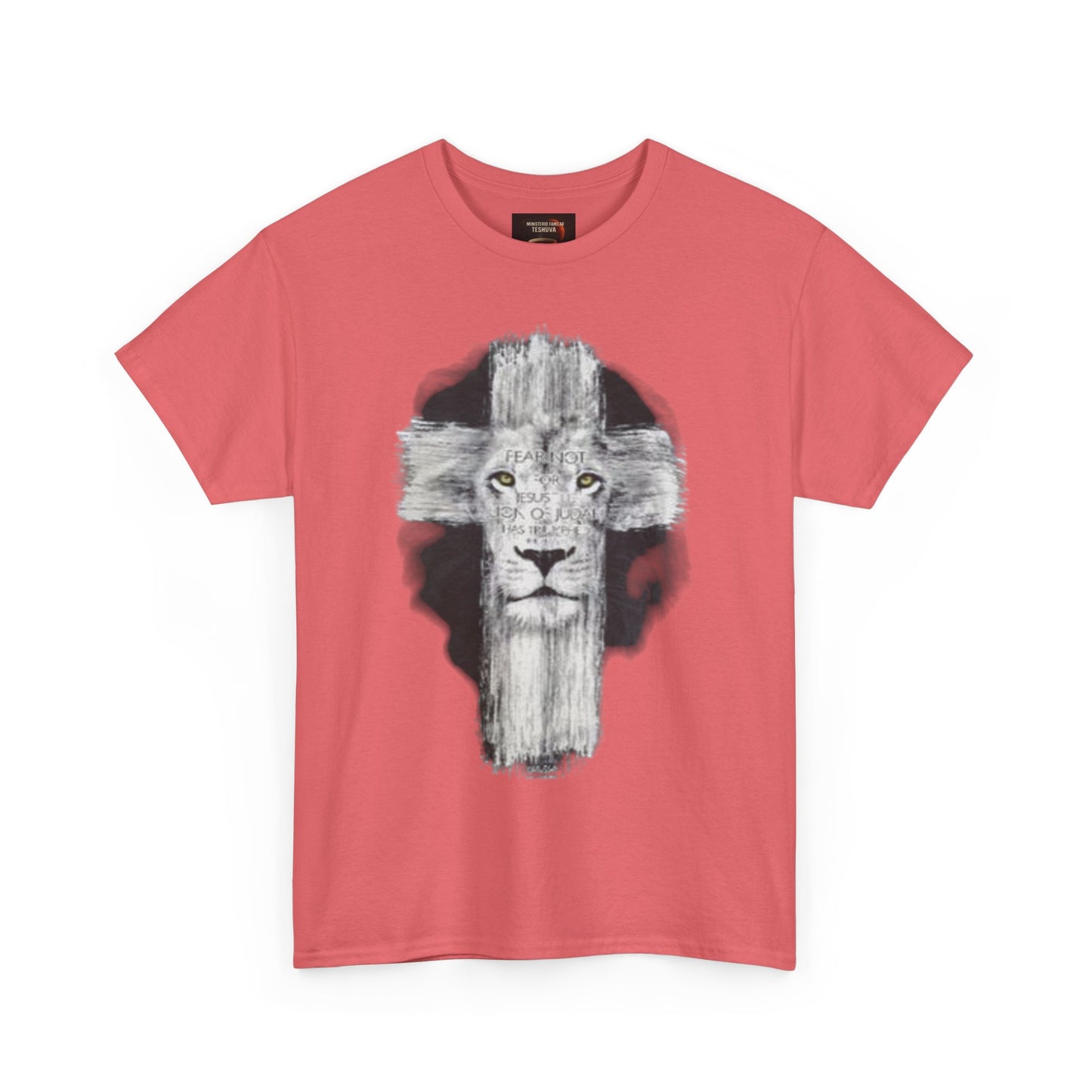 "Rostro del León, Poder de la Cruz – Camiseta del Reino"