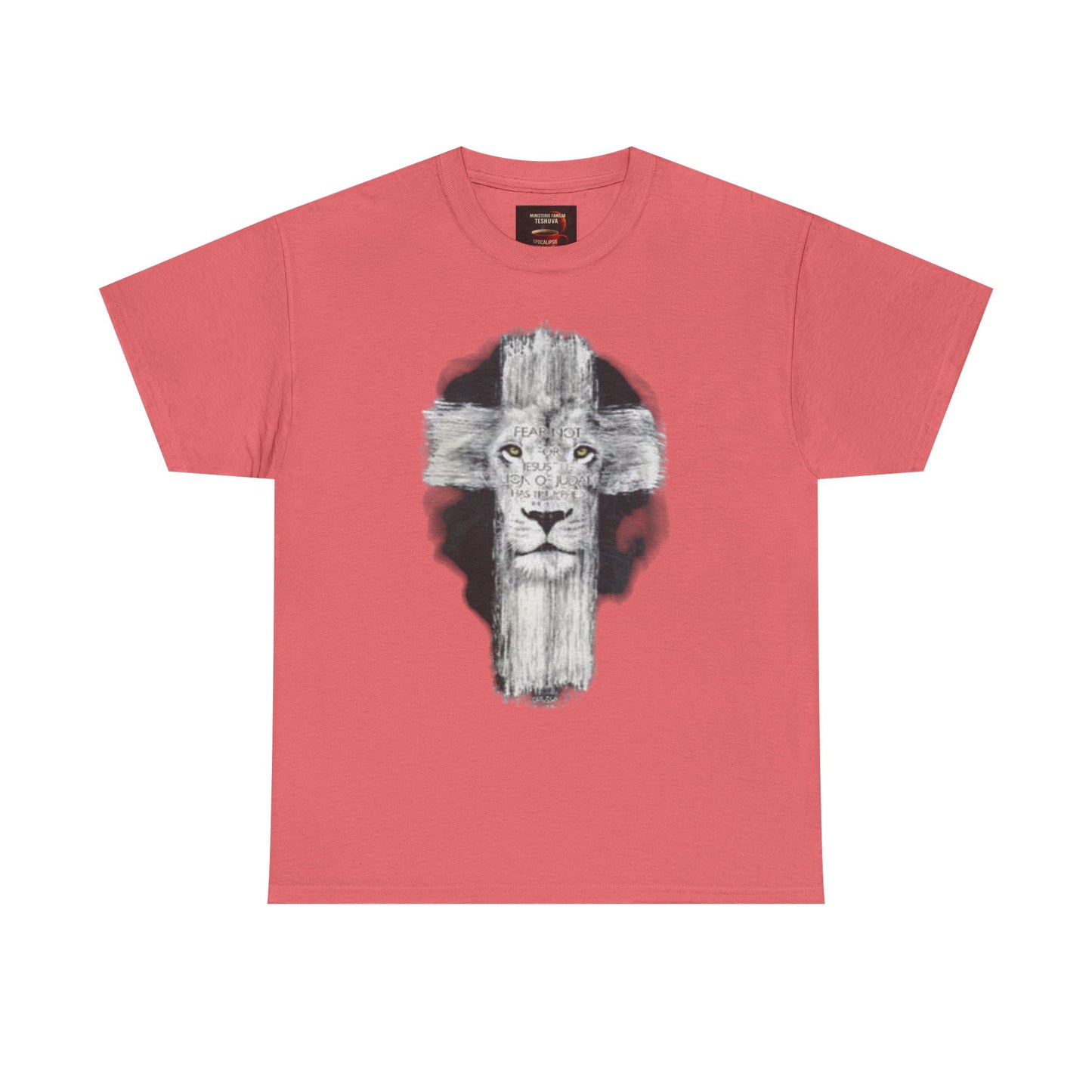 "Rostro del León, Poder de la Cruz – Camiseta del Reino"