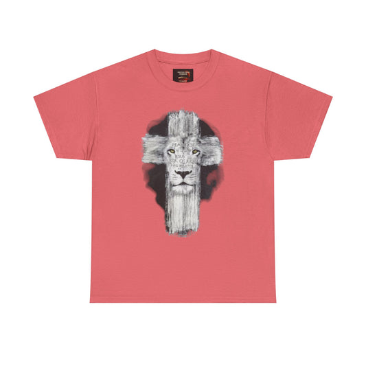 "Rostro del León, Poder de la Cruz – Camiseta del Reino"