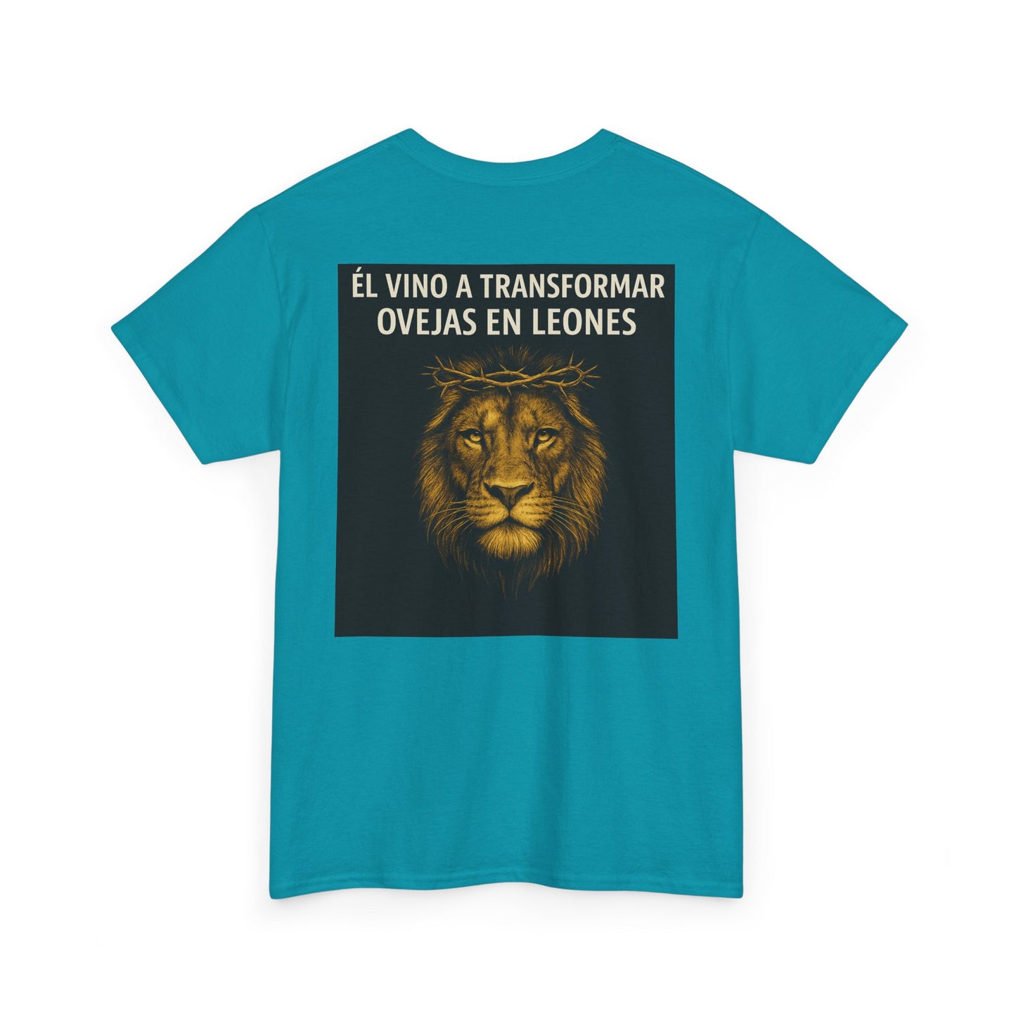 "Rostro del León, Poder de la Cruz – Camiseta del Reino"