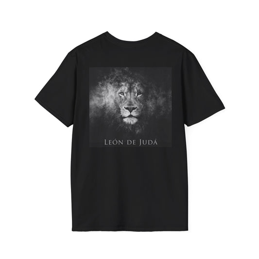 Camiseta Unisex – León de Judá | Diseño Profético en Blanco y Negro