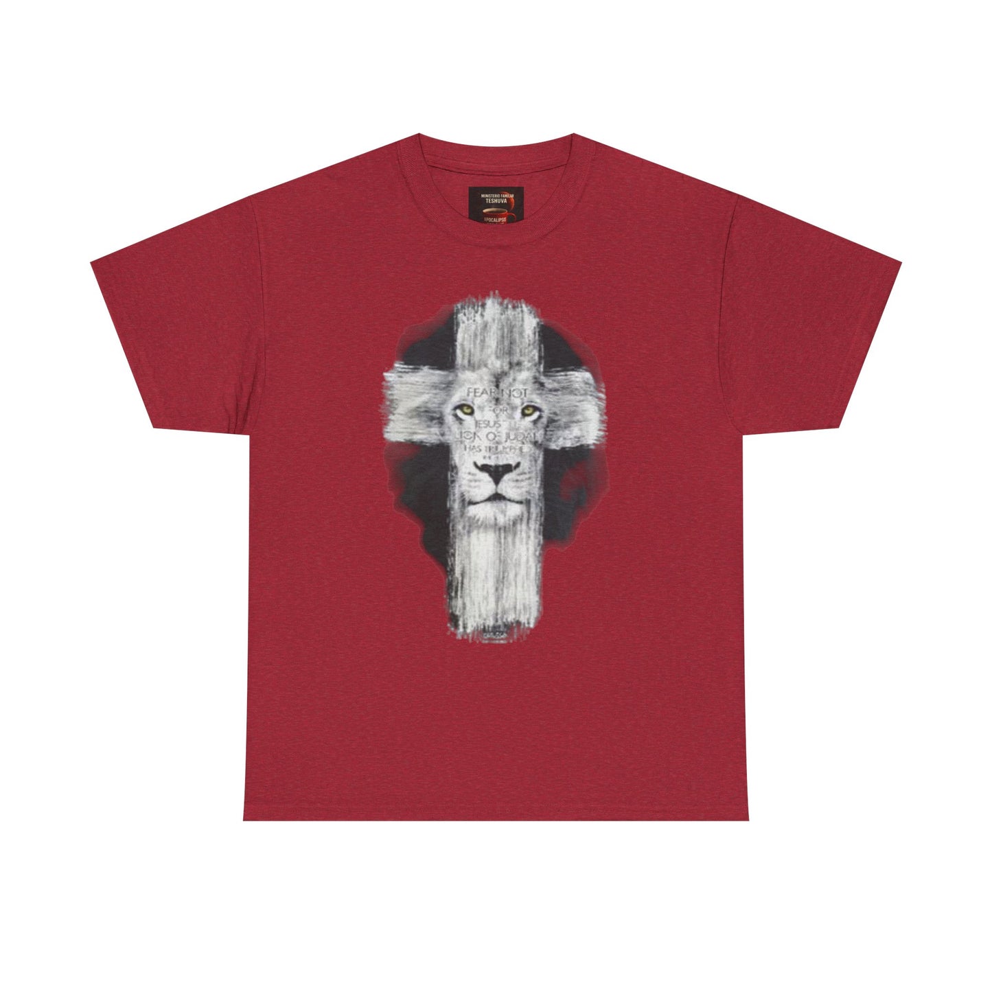 "Rostro del León, Poder de la Cruz – Camiseta del Reino"