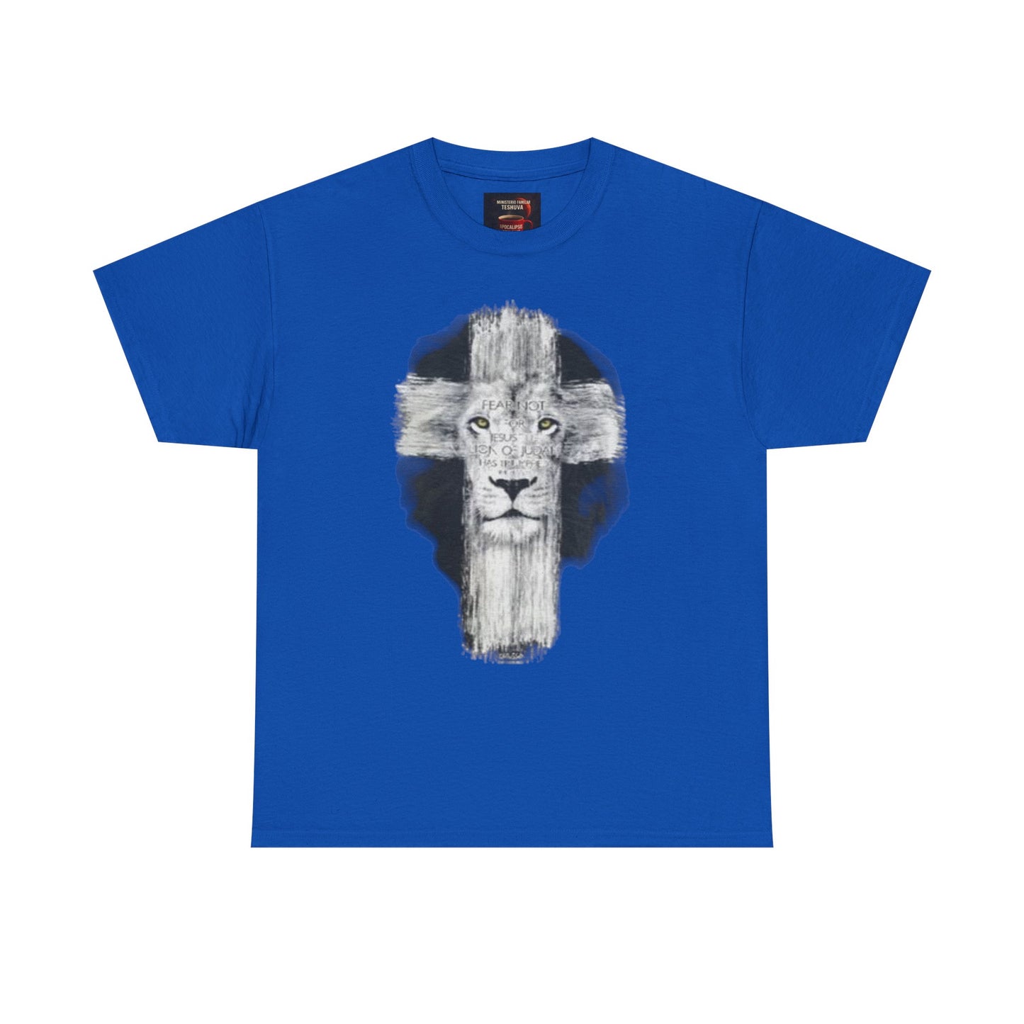 "Rostro del León, Poder de la Cruz – Camiseta del Reino"
