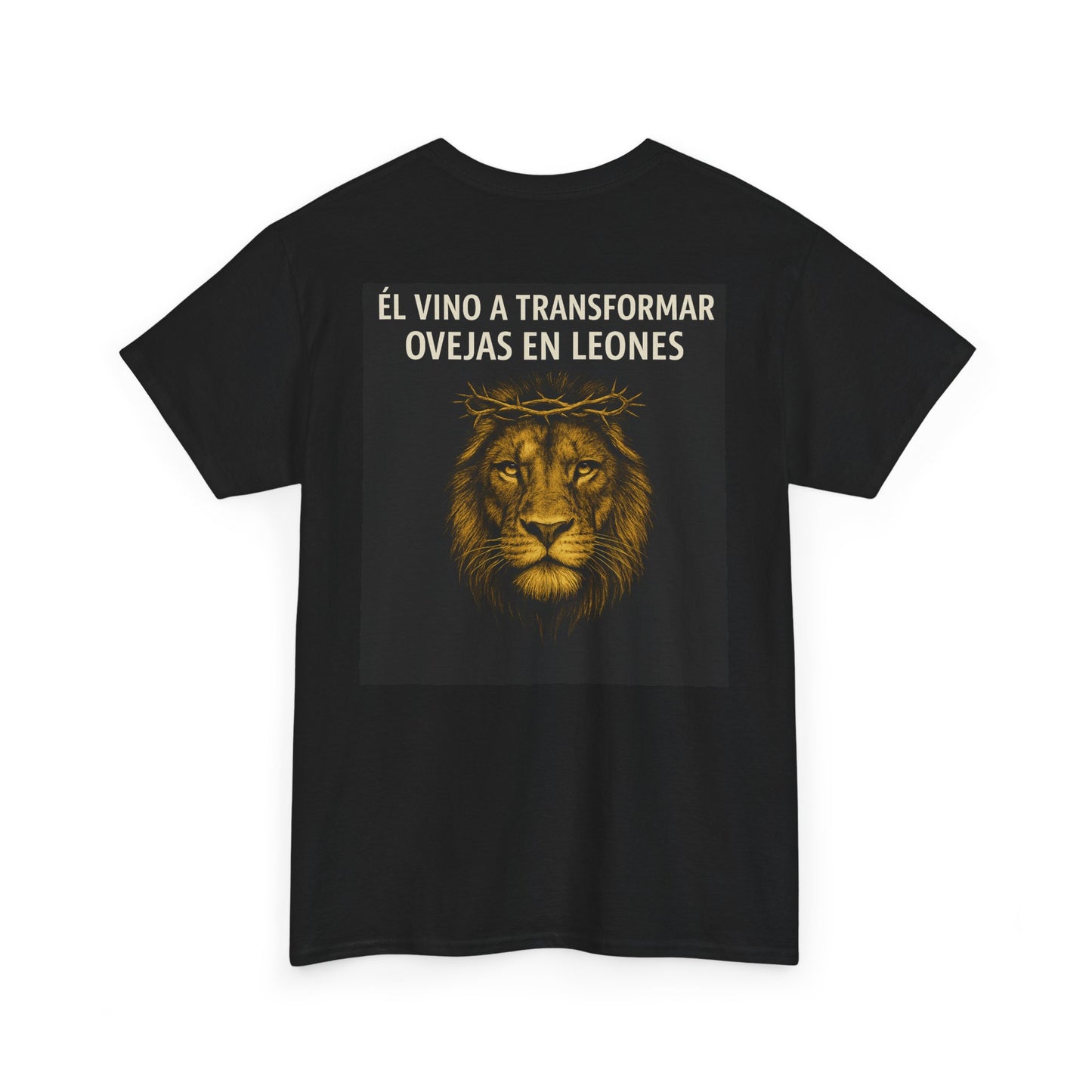 "Rostro del León, Poder de la Cruz – Camiseta del Reino"