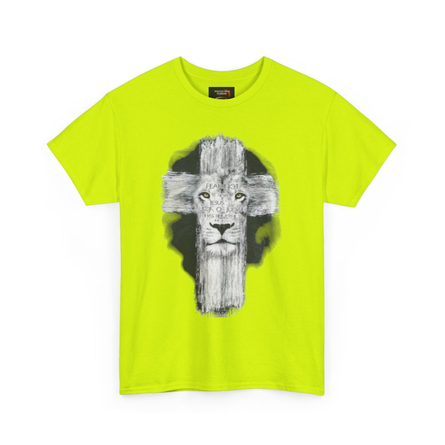 "Rostro del León, Poder de la Cruz – Camiseta del Reino"