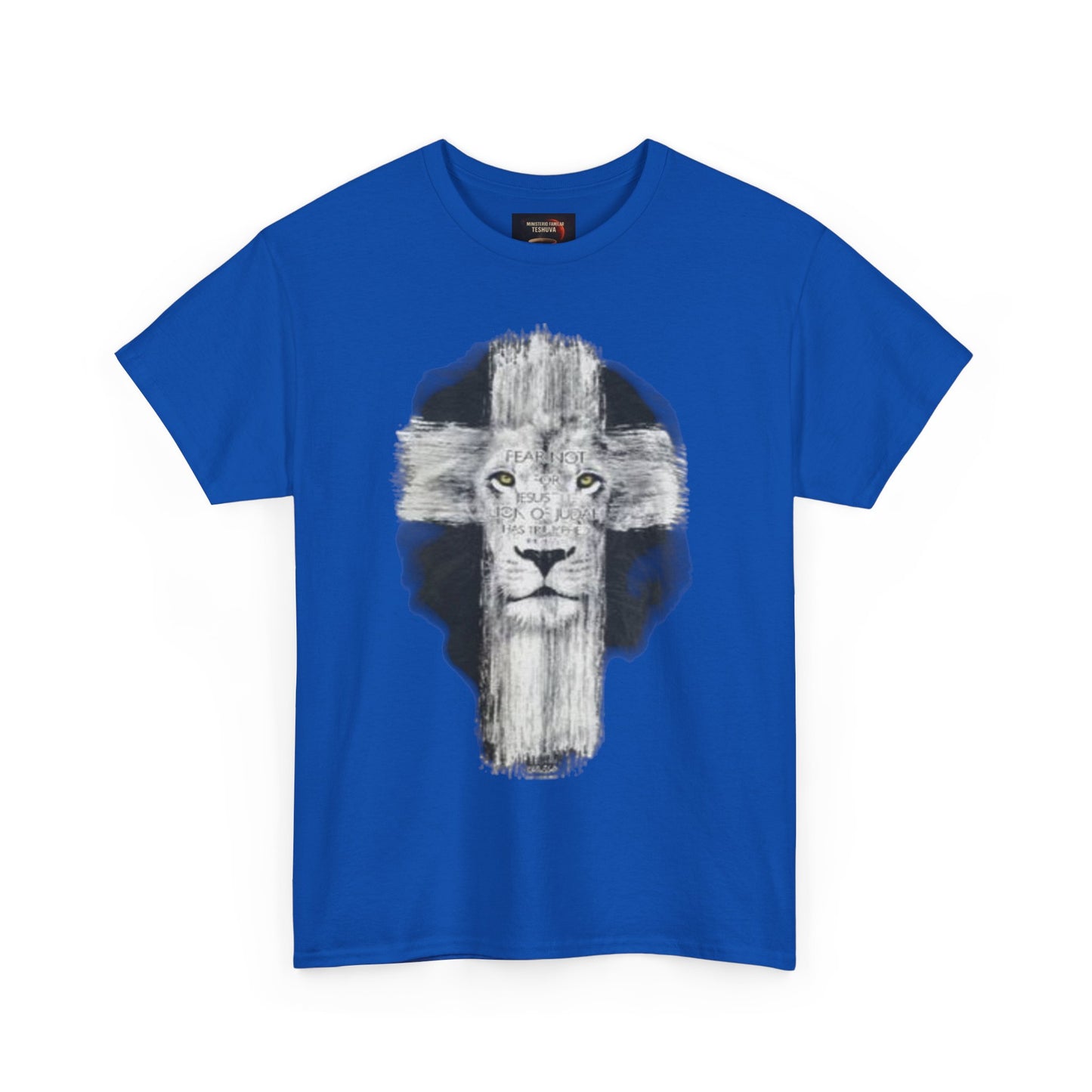"Rostro del León, Poder de la Cruz – Camiseta del Reino"