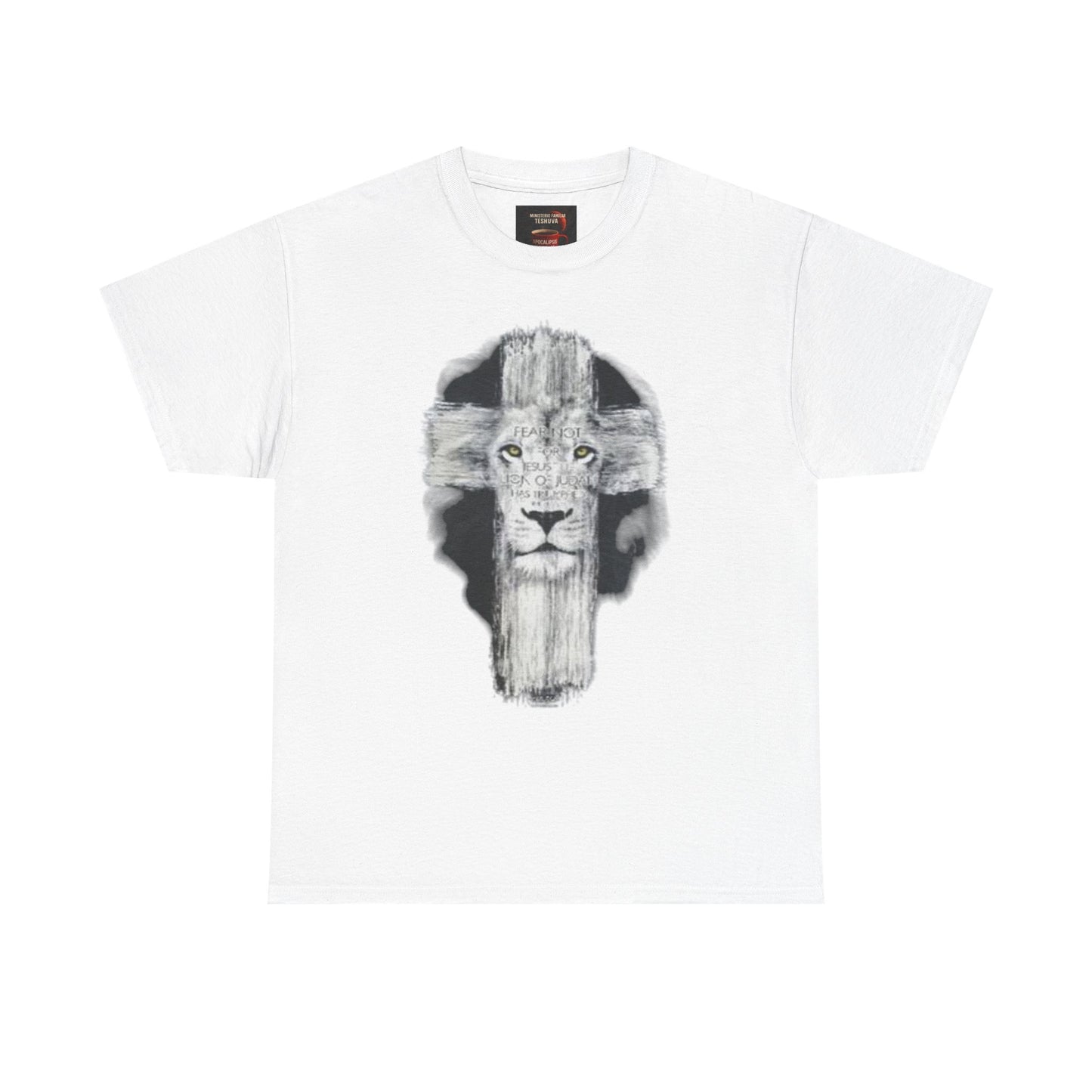 "Rostro del León, Poder de la Cruz – Camiseta del Reino"