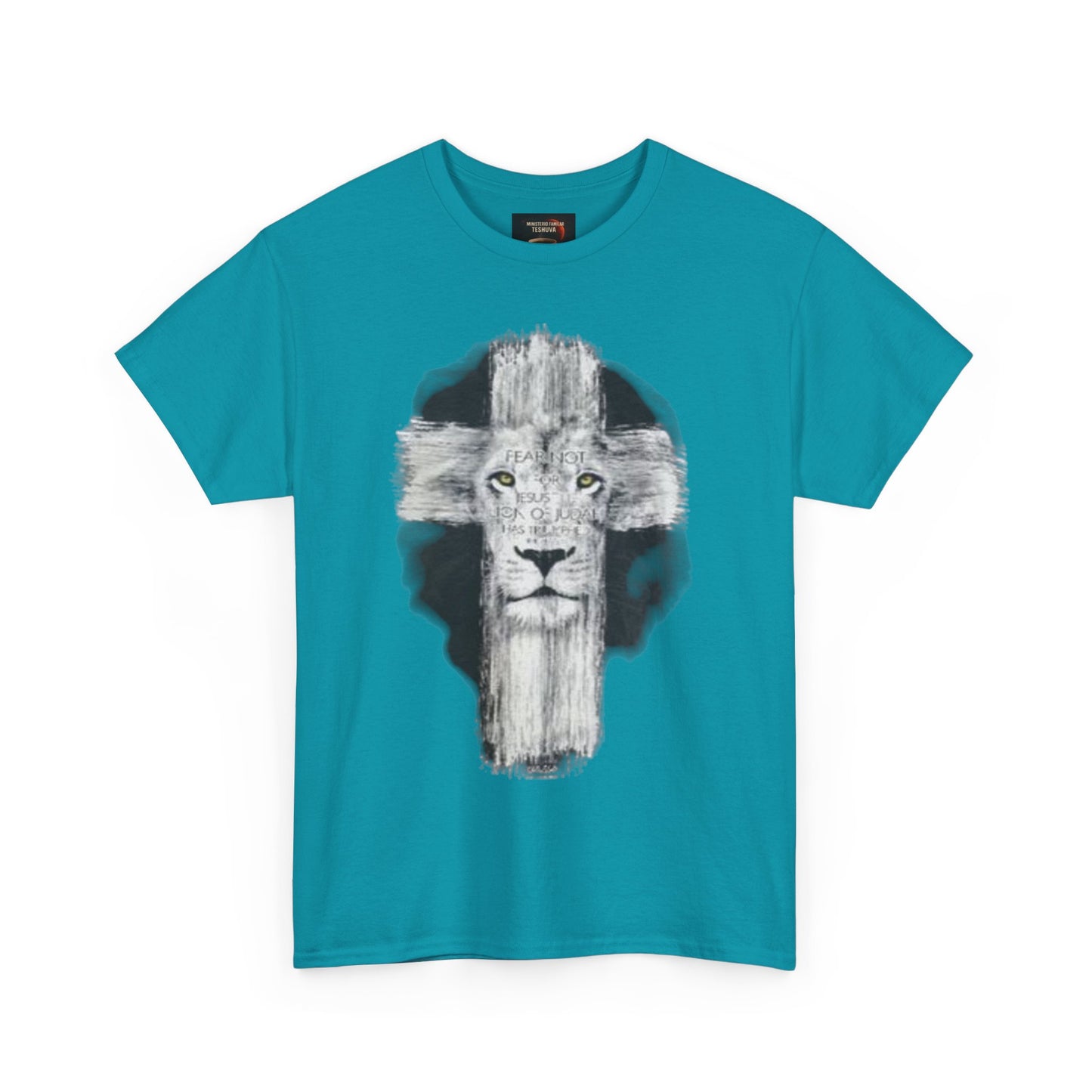 "Rostro del León, Poder de la Cruz – Camiseta del Reino"