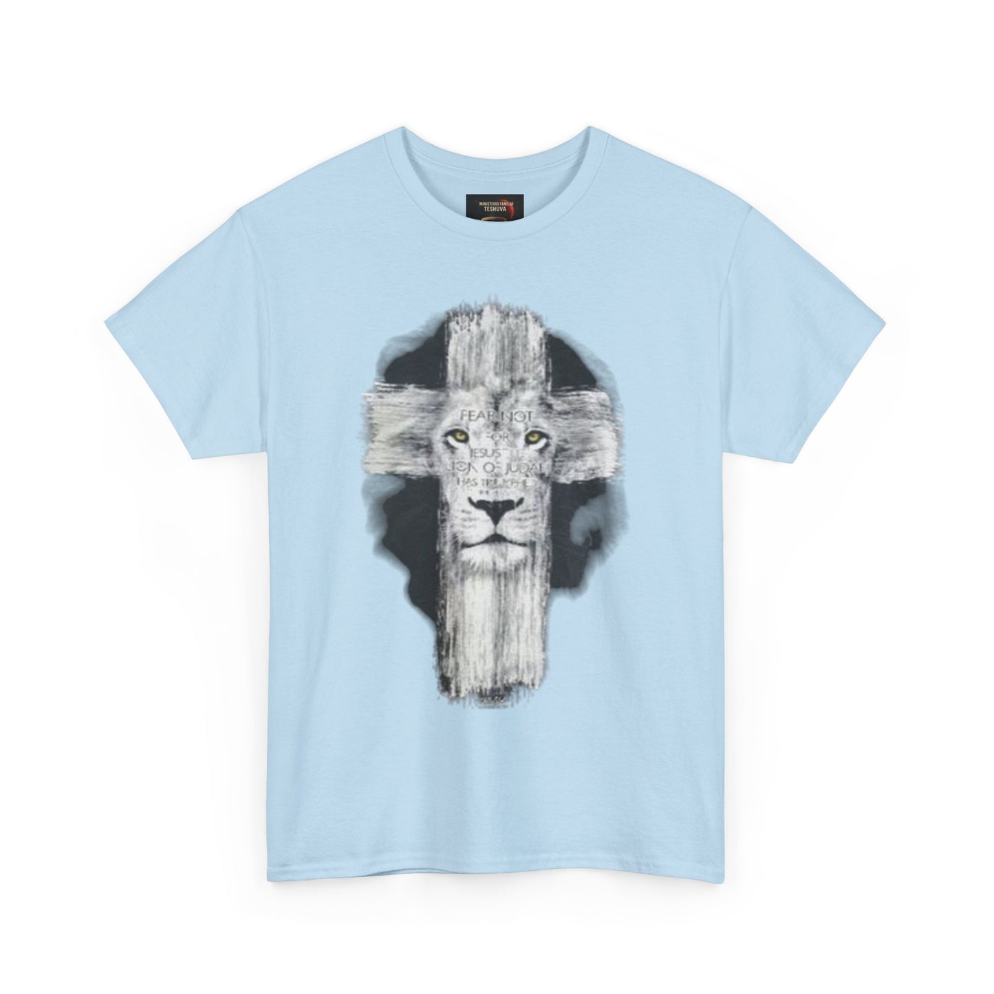 "Rostro del León, Poder de la Cruz – Camiseta del Reino"