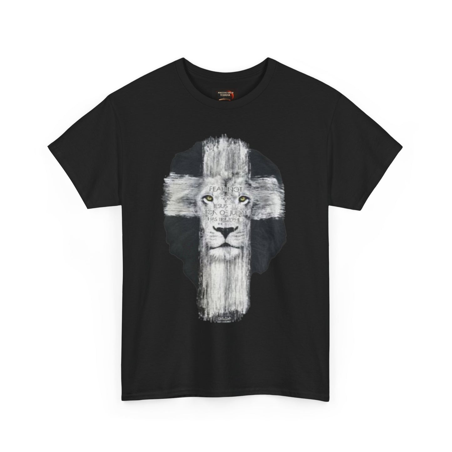 "Rostro del León, Poder de la Cruz – Camiseta del Reino"