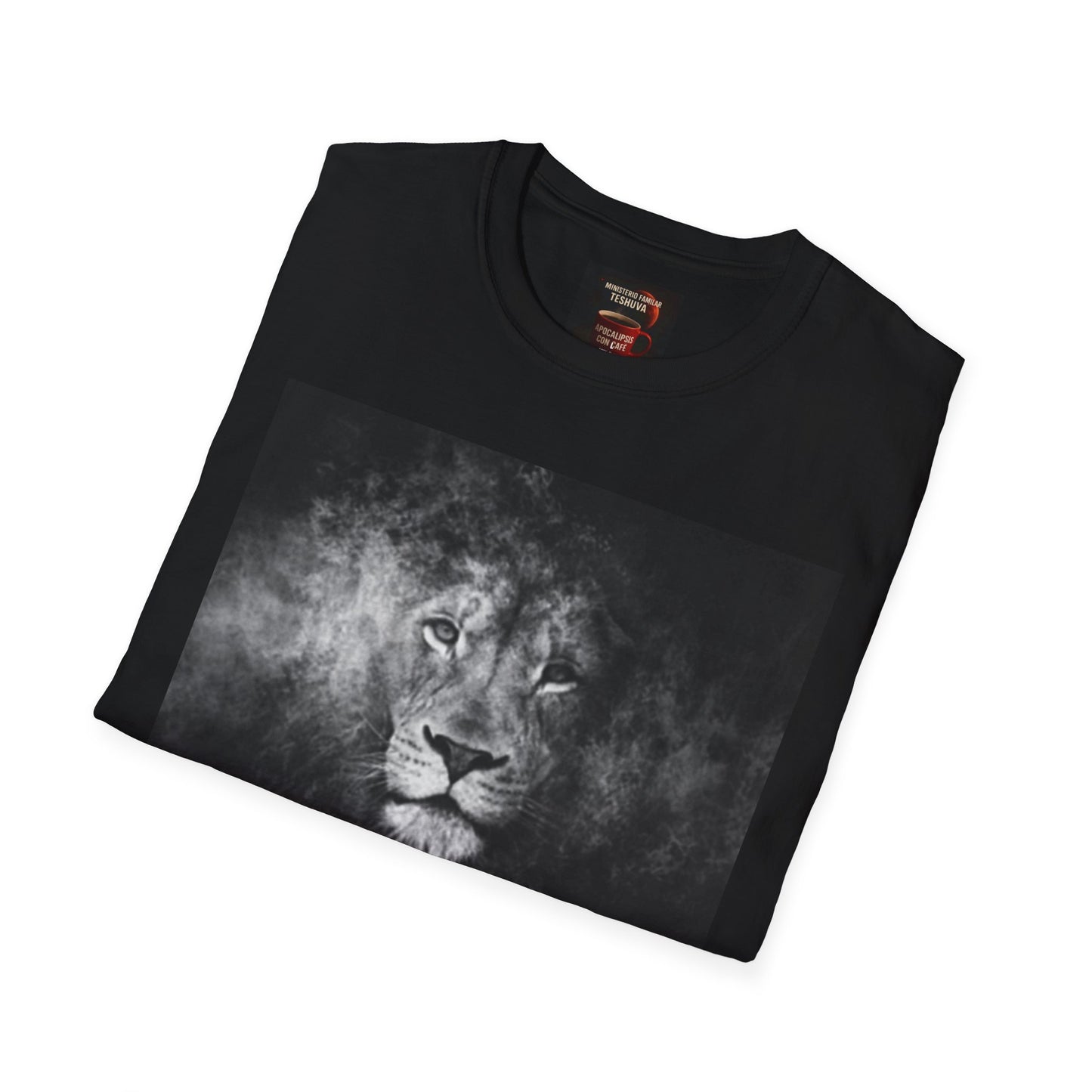 Camiseta Unisex – León de Judá | Diseño Profético en Blanco y Negro