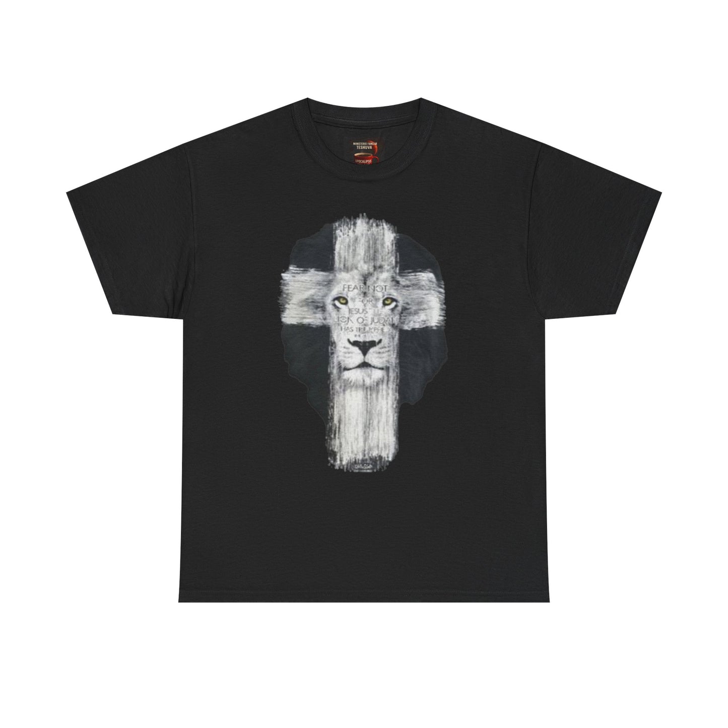 "Rostro del León, Poder de la Cruz – Camiseta del Reino"