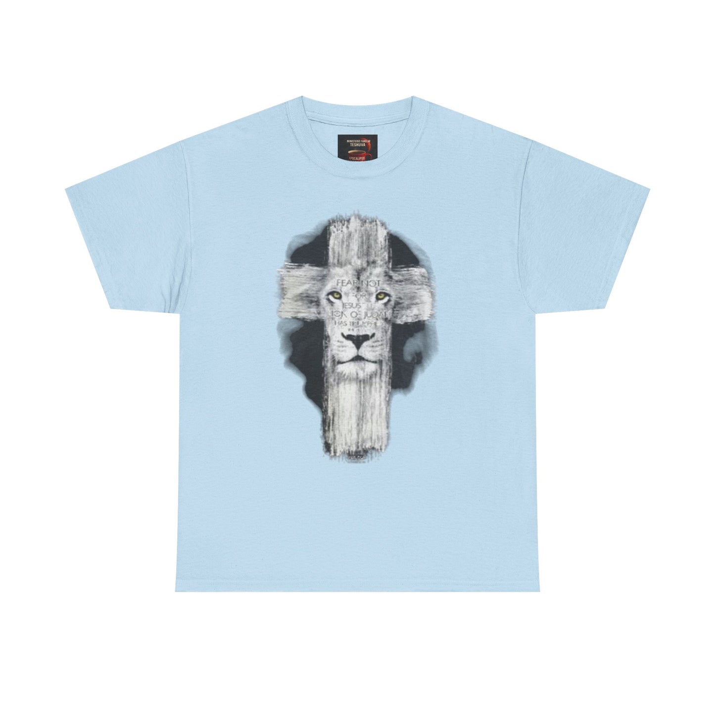 "Rostro del León, Poder de la Cruz – Camiseta del Reino"