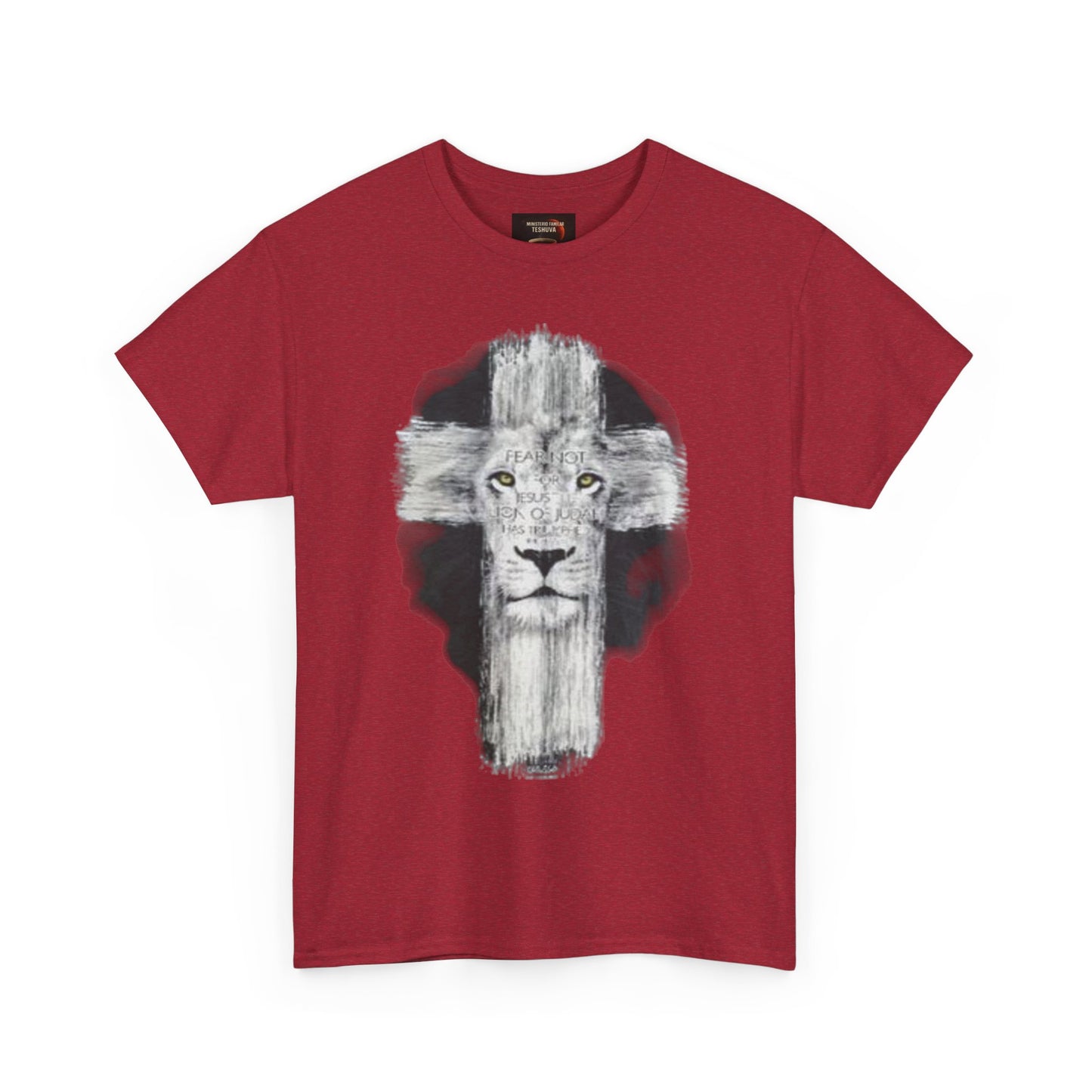 "Rostro del León, Poder de la Cruz – Camiseta del Reino"