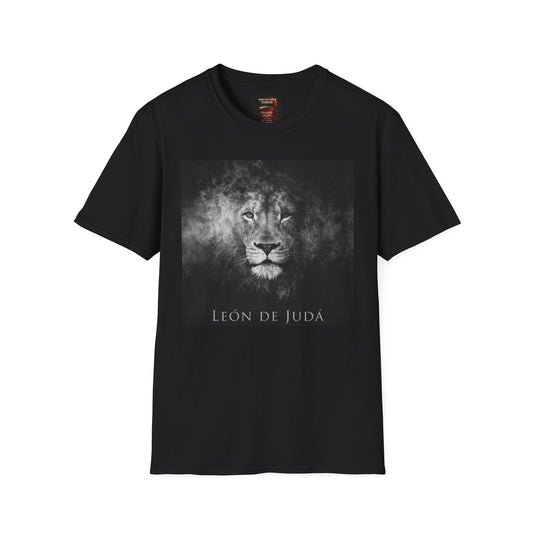 Camiseta Unisex – León de Judá | Diseño Profético en Blanco y Negro